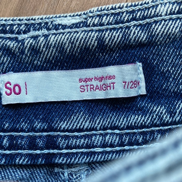 So super high rise straight retro jean size 7 28 - Picture 11 of 16